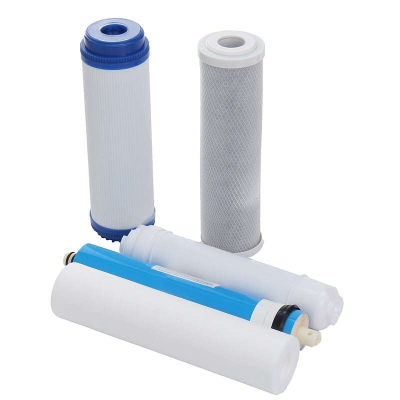 5Pcs 5 Stage Ro Reverse Osmosis Filter Replacement Water Purifier Cartridge Equipment With 50 Gpd Membrane Water Filter Kit