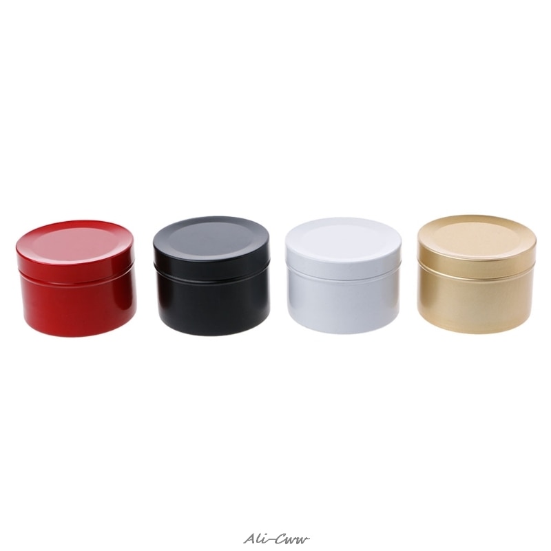 50ml mini tin te opbevaring boks rund metal sag bryllup favor arrangør container slik, smykke container