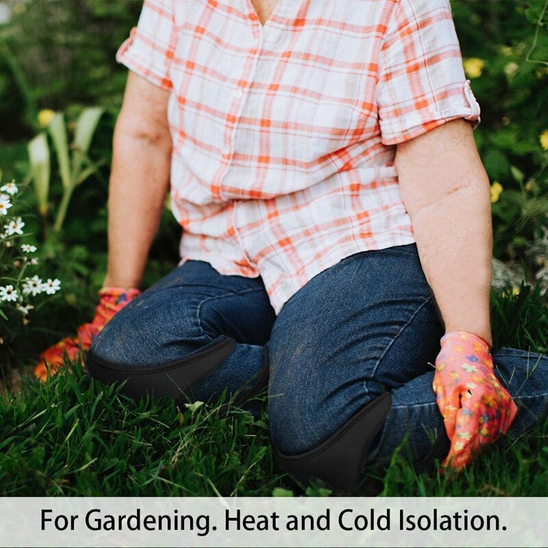 Kniebeschermers voor tuinieren, kniebeschermers voor thuisgebruik voor tuinieren en schoonmaken, verstelbare banden kniebeschermers voor het schrobben van vloeren, zwart