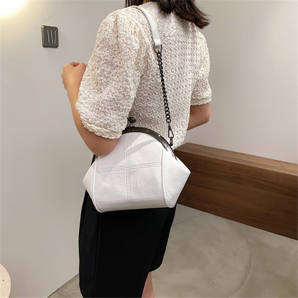 Modeketen Dames Schoudertas Pu Leer Vrouwen Messenger Bags Effen Kleur Vrouwen Portemonnee Bolsos