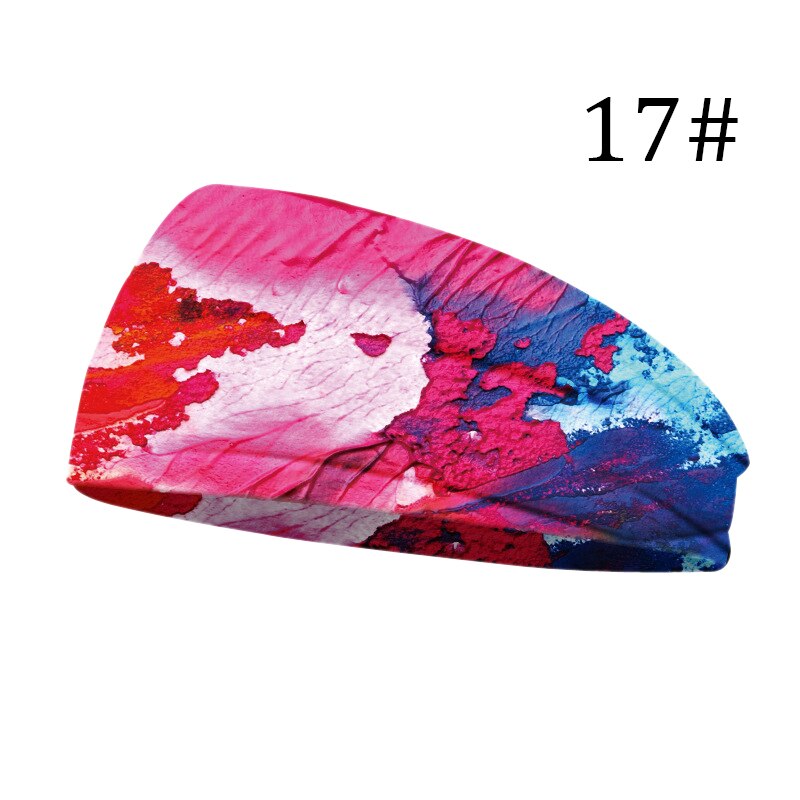 Breite Baumwolle strecken Frauen Stirnbänder Blumen- Drucke Elastische Haar Bands Für Frauen Headwrap Turban Headwear Mädchen Hairbands: 17