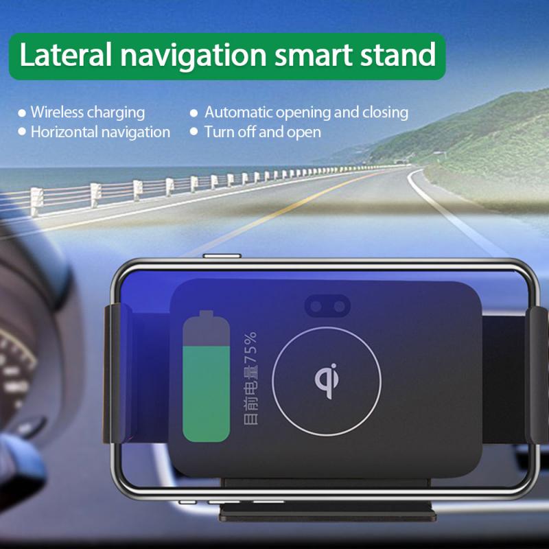 Car Wireless Charger 15W Auto Clamping Phone Mount Holder for XiaoMi Samsung Galaxy Fold Z Fold 2 iPhone 11 XS Max Huawei Mate X