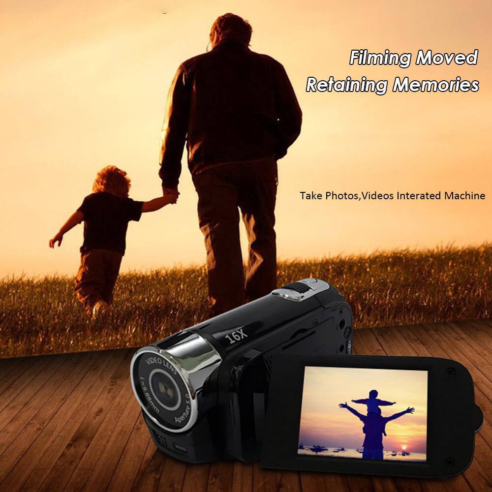 Digital Camera 16X Focus Zoom Video Recorder 2.7inch TFT Screen Display Battery Powered Support SD Card for Video Studio