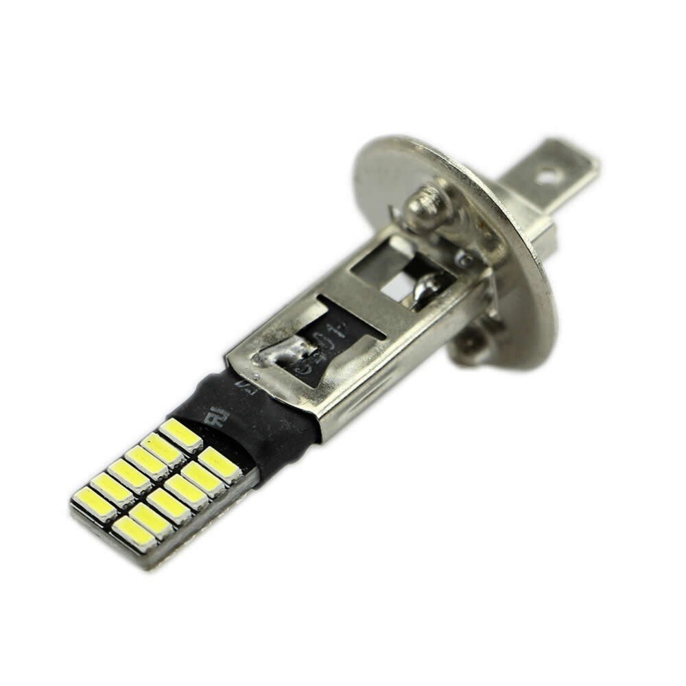 6500K 24-SMD Hid Wit H1 Led Vervanging Lampen Voor Mistlichten Rijden Lamp