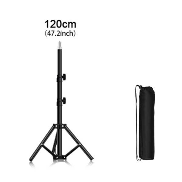 50/160/200CM Photography Studio Adjustable Light Stand Photo Tripod With 1/4 Screw Head For Flash Umbrellas Reflector Lighting: 120CM