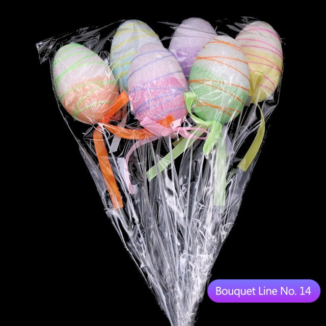 6Pcs Paaseieren Diy Eierschaal Kinderen Handgemaakt Speelgoed Pasen Decoraties: 14