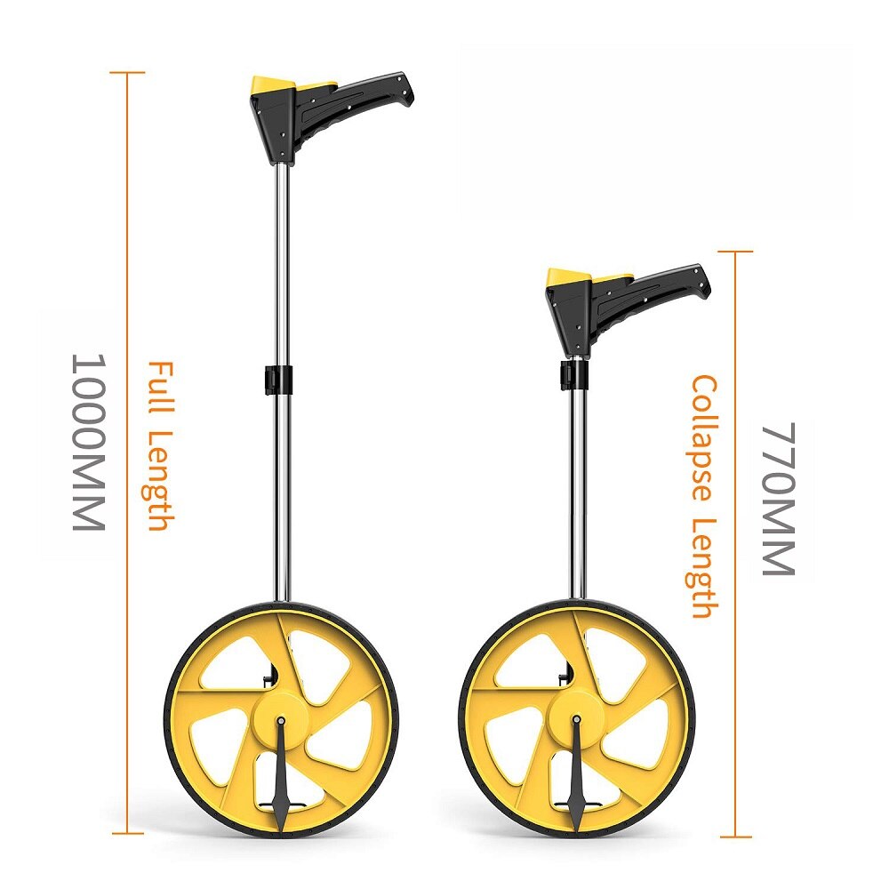 Rueda de medición con pantalla Digital LED, herramientas de medición de distancia, plegable, medidor de distancia/pies