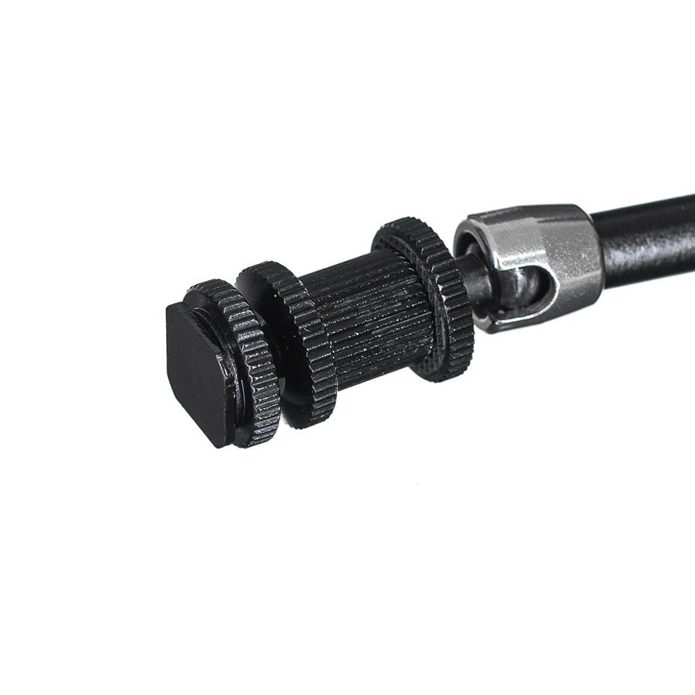 11" stainless steel aluminum led flash light articulated arm adjustable flash brackets support for lcd monitor dslr flash light