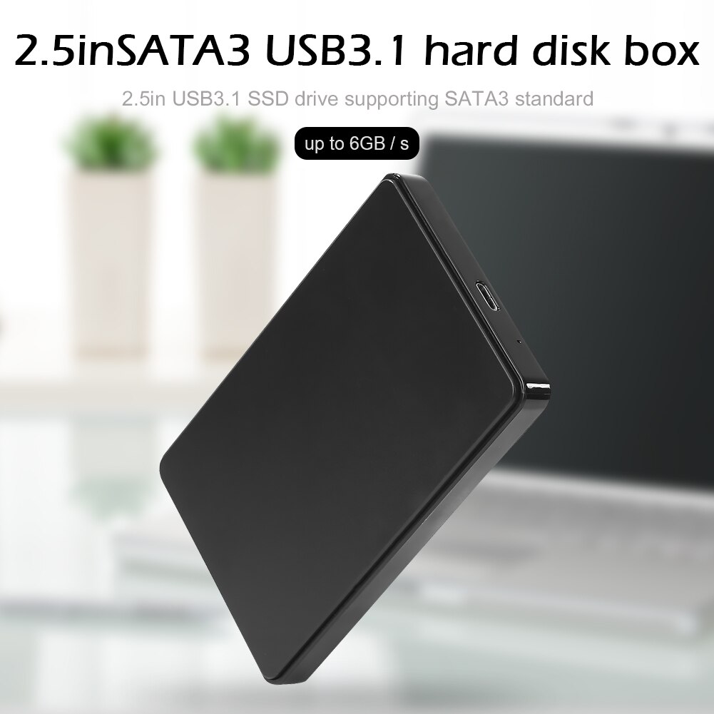 2.5 inches Hard Drive Enclosure SSD Disk USB 3.1 SATA3 HDD Mobile External Case for Household Computer Accessories