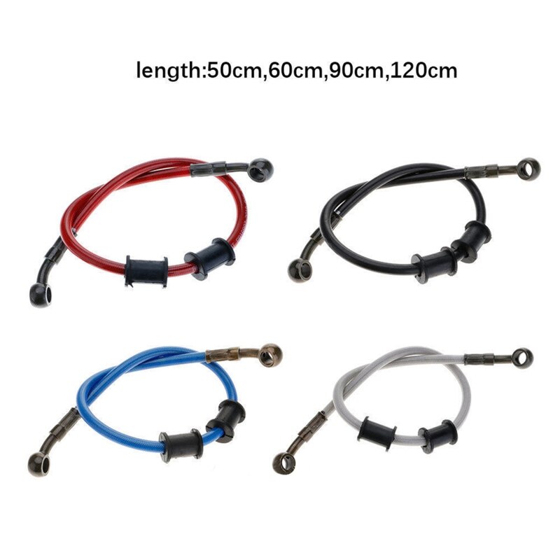 50cm-120cm Motorcycle brake Hose Braided Steel Brake Clutch Oil Hose Line
