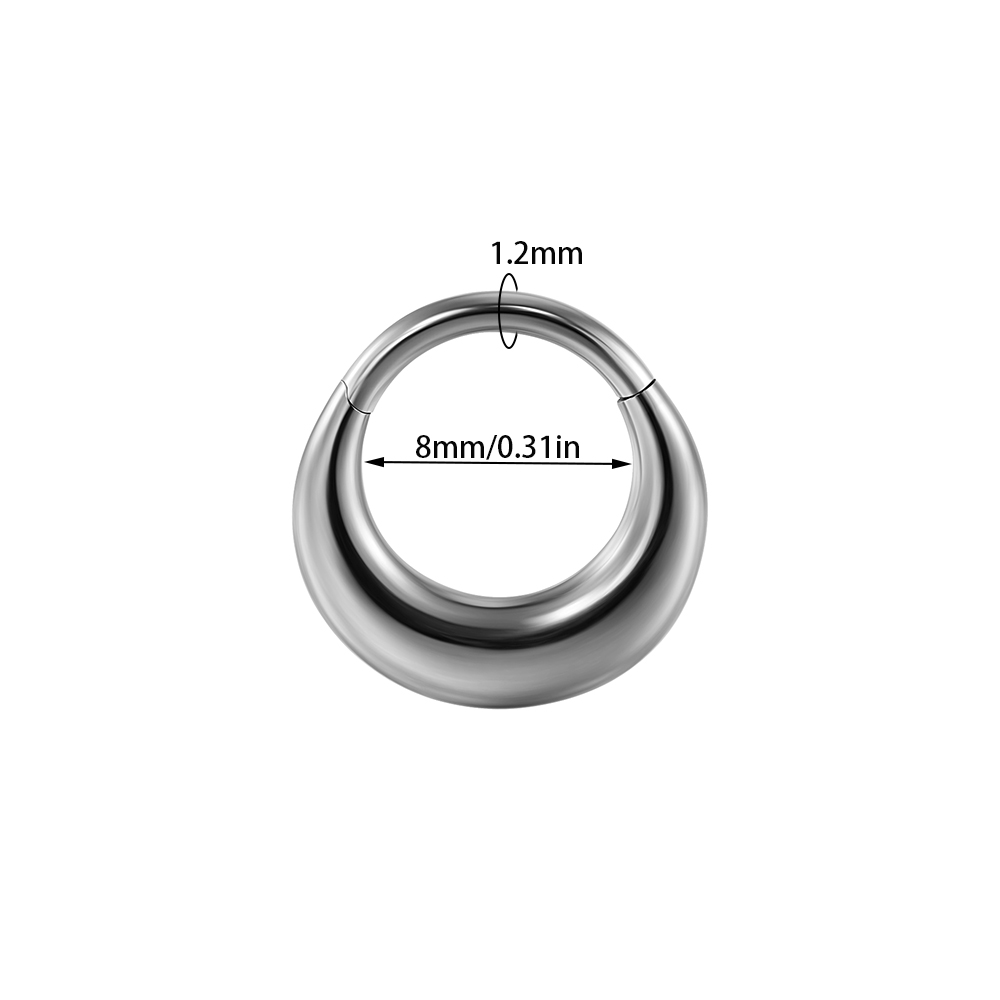 1/3 stk. sæt måne vanddråbe slange septum piercing clicker blomst næseringe 16g segment brusk daith hoop øreringe smykker