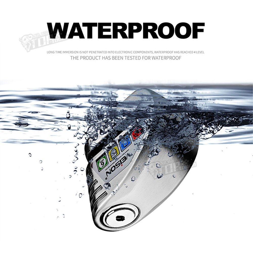 VEISON Waterproof Motorcycle Lock Bike Alarm Lock Scooter Disc Locks Warning Security Anti Theft Bicycle Para Moto Alarma Moto