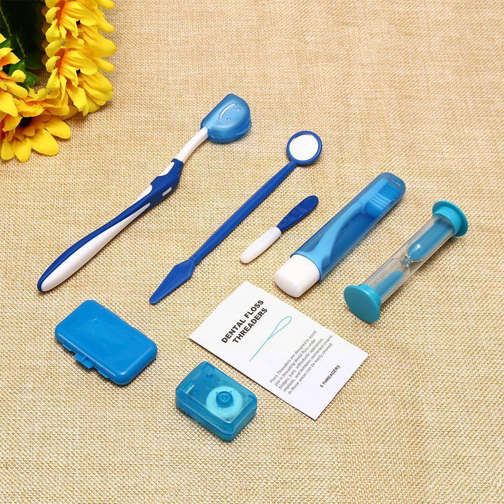 Care Kit Tandheelkundige Tand Orthodontische Kits Whitening Tool Interdentale Kit Puller Care Floss Wax Suite Tandenborstel Borstel O3r2