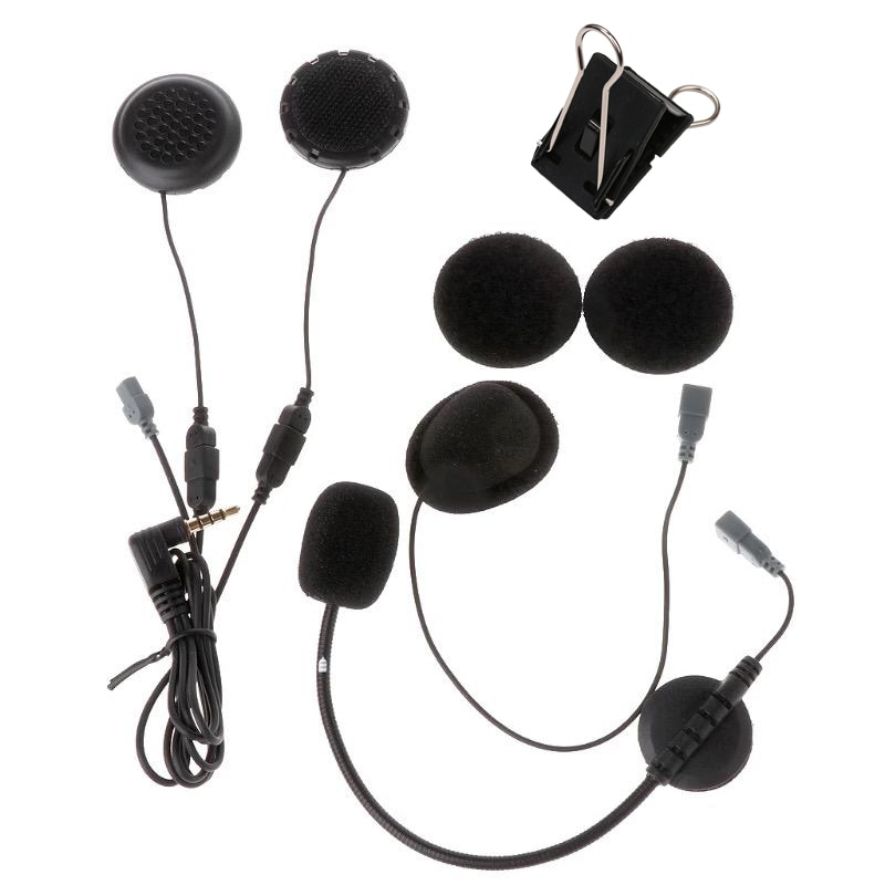 Ejeas E6 Motorhelm Intercom Oor Speaker Headset Microfoon Bluetooth Speaker Clip Accessoires Voor E6 E6 Plus Intercom