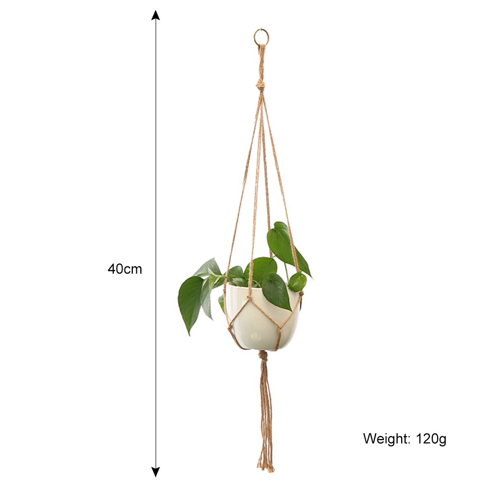 100% handmade macrame plant hanger flower /pot hanger for wall decoration countyard garden: 13