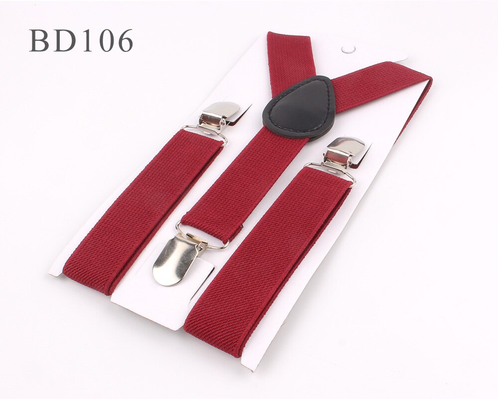 Kids Suspenders Solid Adjustable Elastic Suspender Candy Color Children Braces Wedding Accessories Girls Boys Straps: BD106