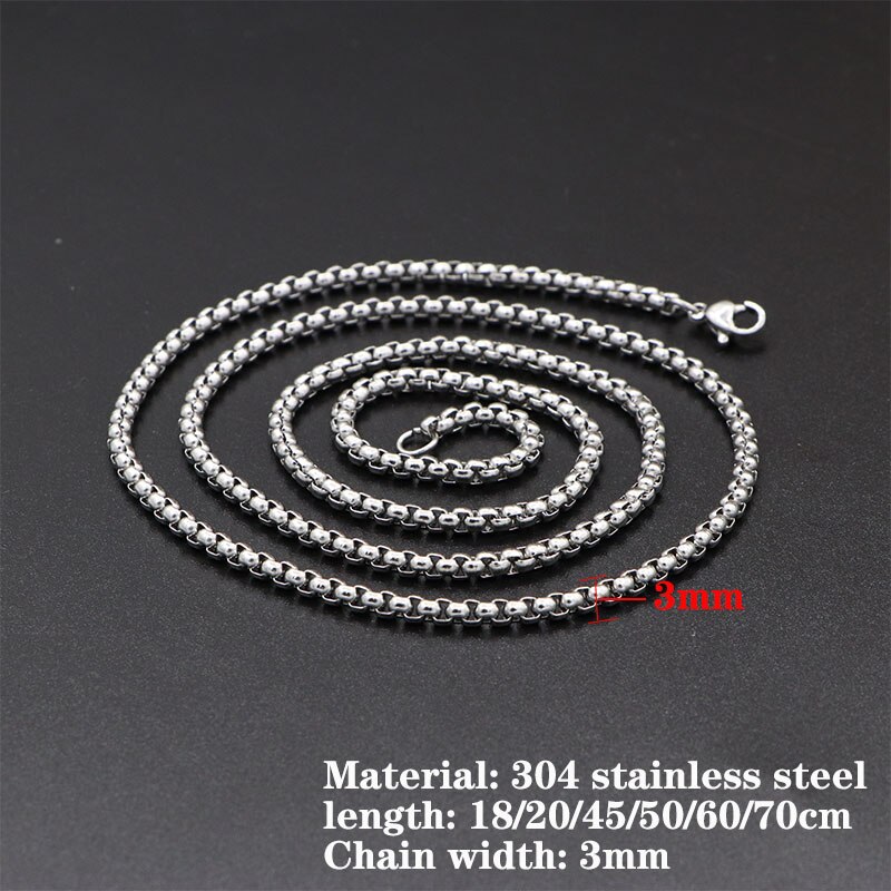 304 Edelstahl Kette Halskette Punk Für Mann Frauen Hüfte hüpfen Klassische Jahrgang Halsband Armbinde Schmuck Freund