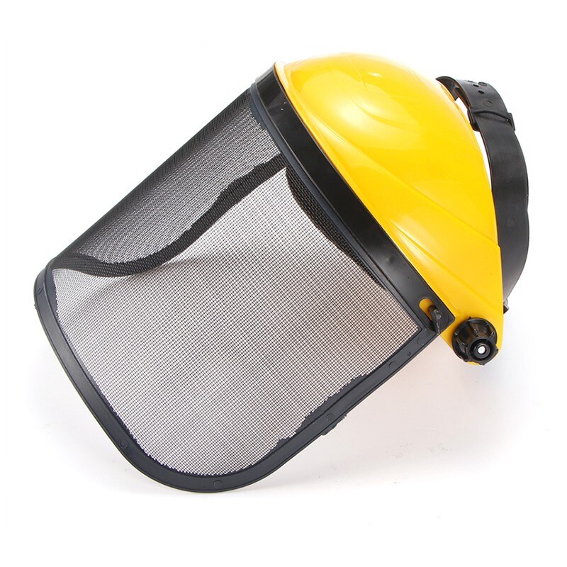 Garden Grass Trimmer Safety Helmet Hat with Full Face Mesh Visor for Logging Brush Cutter Forestry Protection