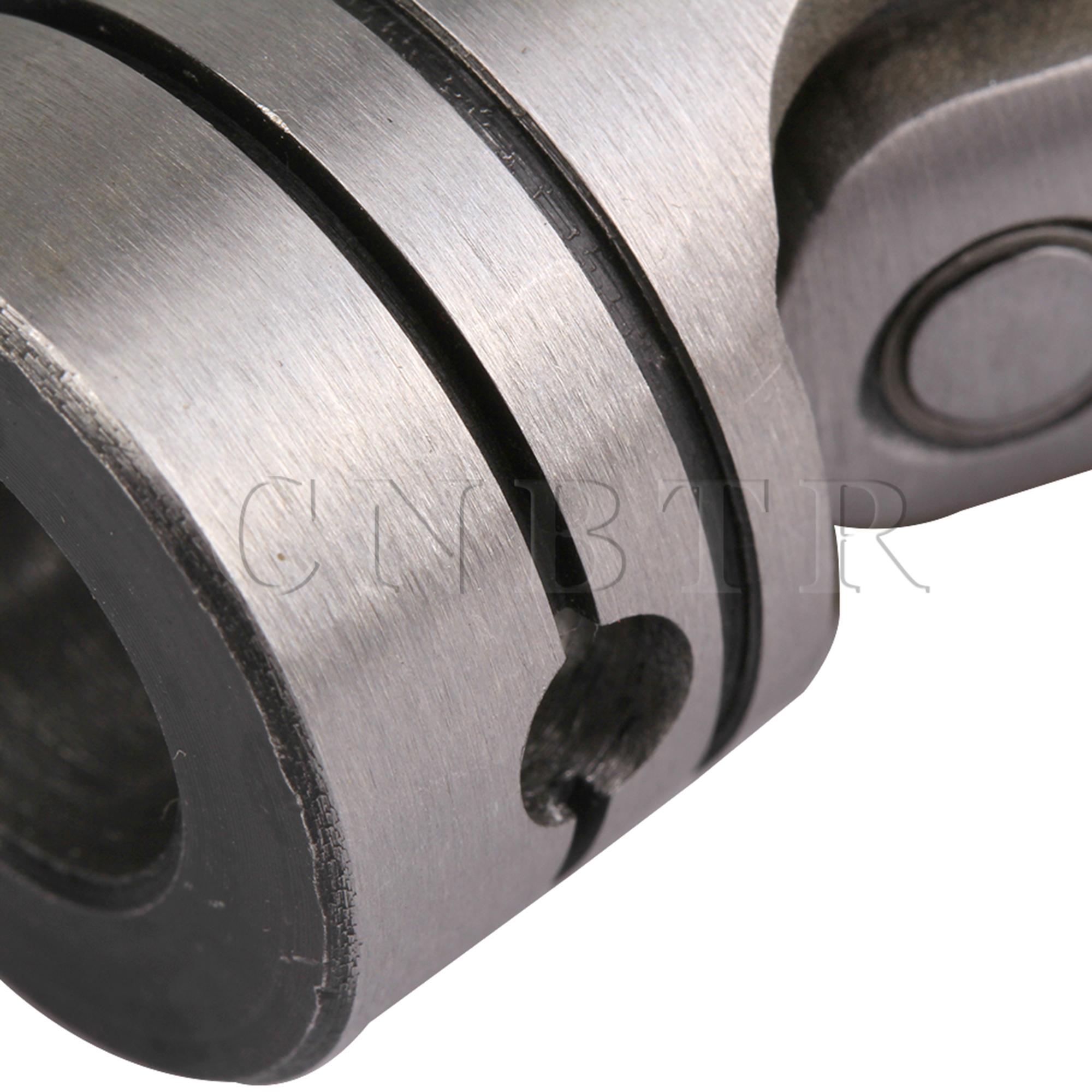 CNBTR Universal Joint Shaft Coupling Metal Motor Connector Coupler 0.47x0.91x2.05Inch