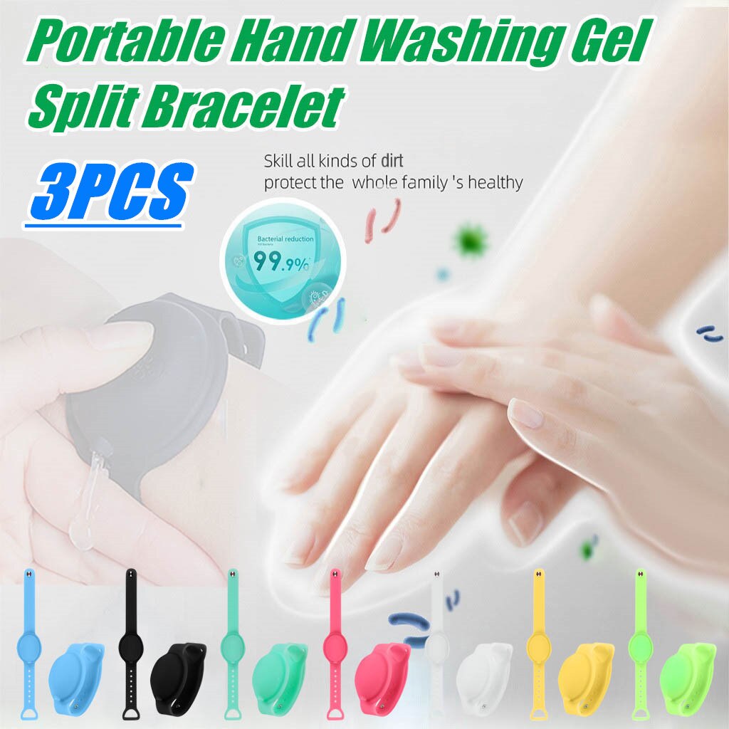Herbruikbare Polsbandjes Handdesinfecterend Mode Doseren Draagbare Armband Polsband Hand Dispenser 10Ml Polssteun Volwassen Kid