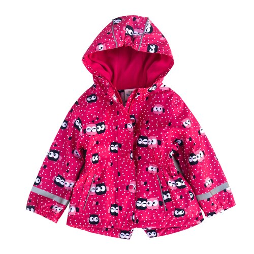 Kinderen/Kinderen/Peuter/Baby Meisjes Winddicht Waterbestendigheid Jas Met Fleece Voering, Baby Meisje Kleding, baby Jas: rose / 86