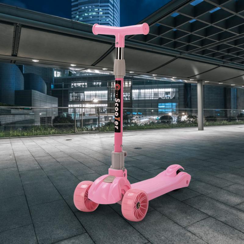 Kinderen Verstelbare Voet Scooters Led Light Up Scooter Voor Kinderen Met 3 Lichtgevende Wielen Roller Skateboard Speelgoed Voor Baby hwc