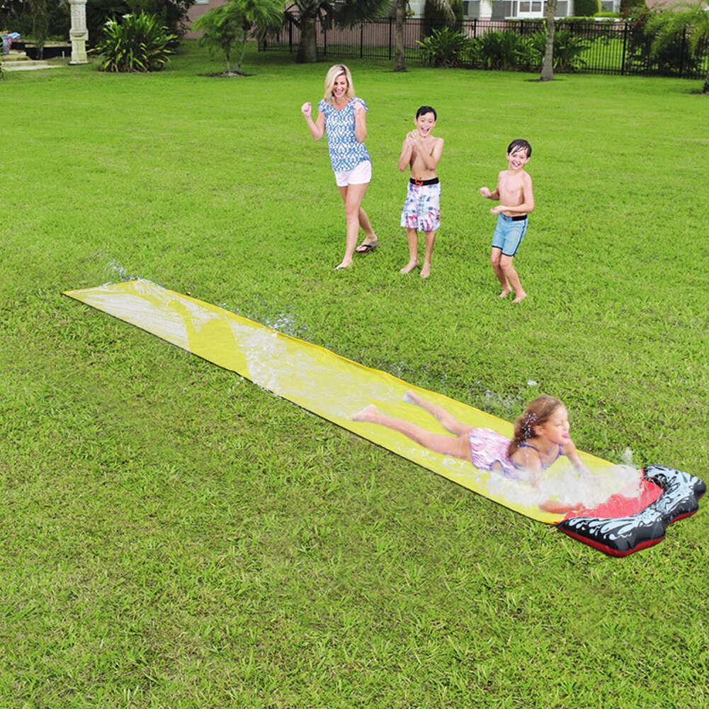 Kids Toy Backyard Lawn Surfboard Giant Surf Summer Wave Rider Outdoor Garden Park Fun Water Slide Sprinkler PVC Splash Pool