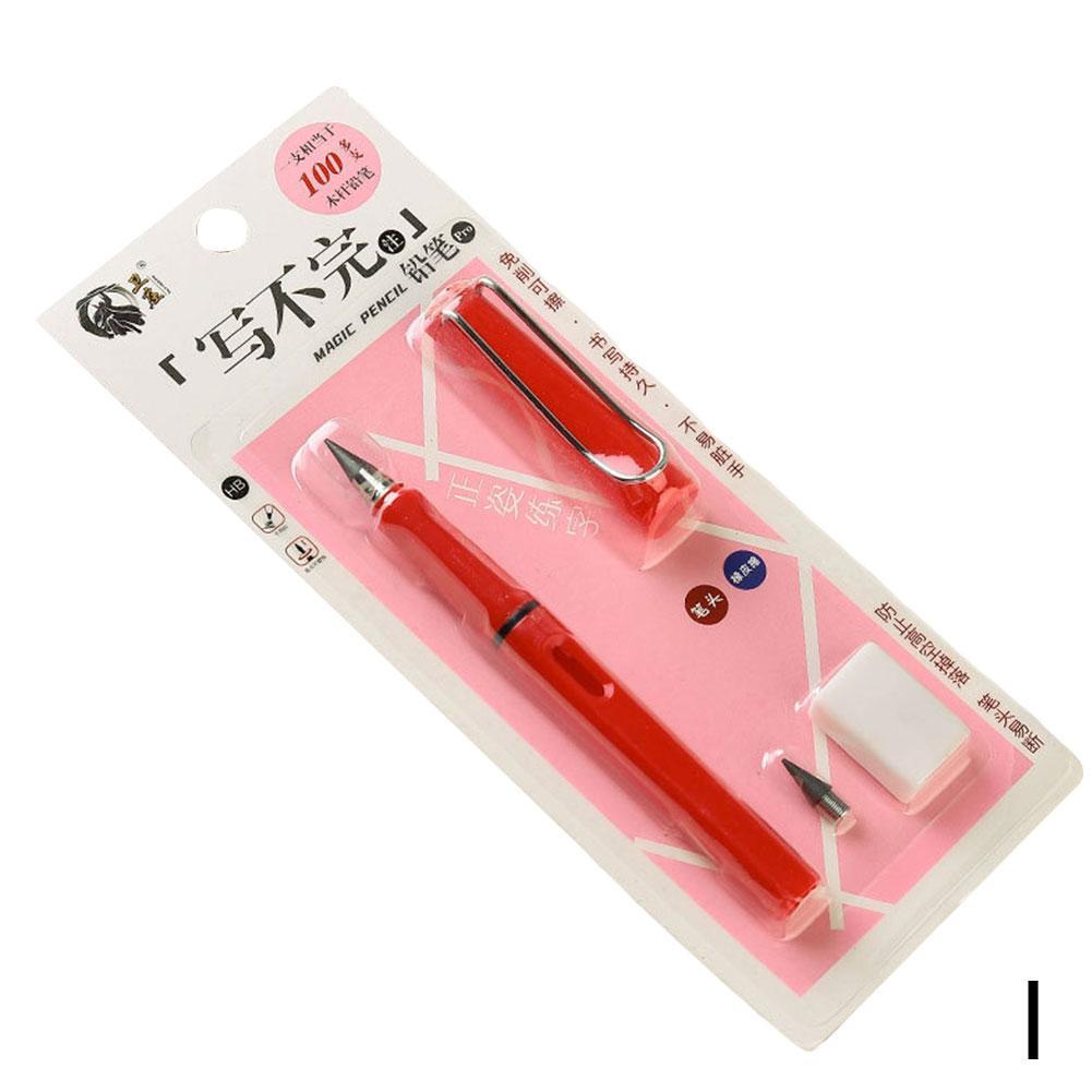 Unlimited Writing Pencil Magic No Ink Pen Magic Novelty Writing Eternal Pencil Art Sketch Painting Sign Pen School Business: red