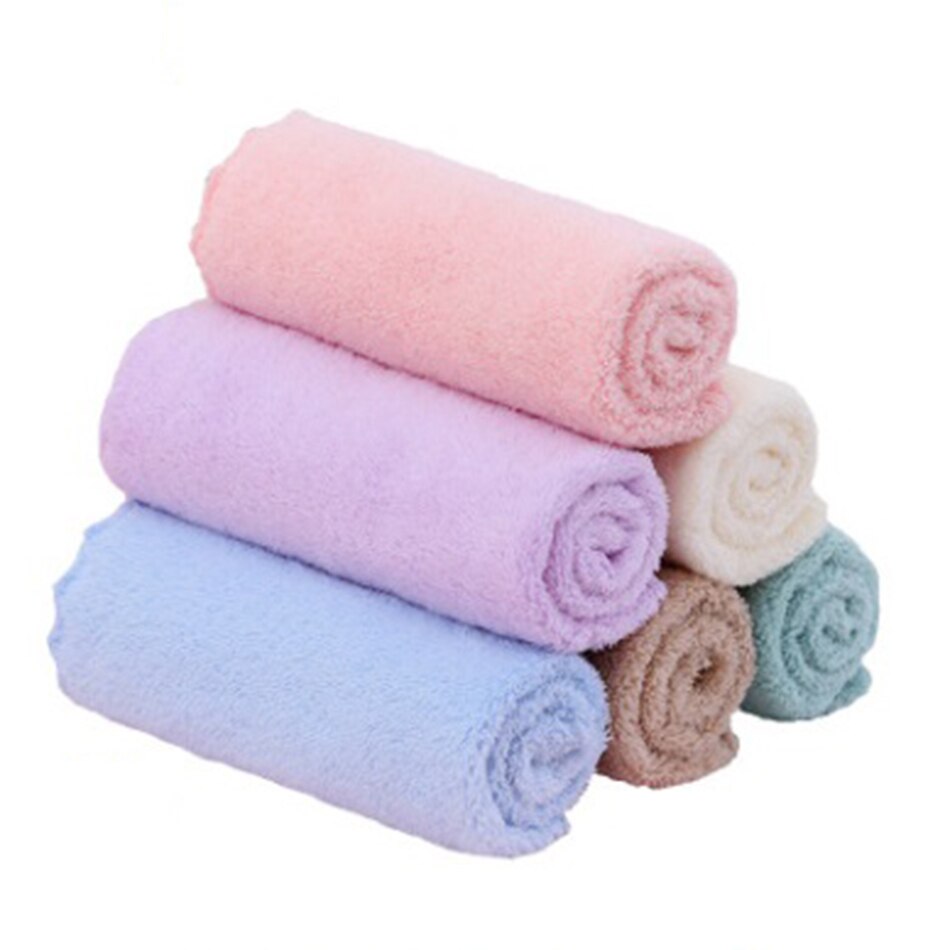 Paños de mano para limpieza de microfibra para niños y adultos, paquete de 5 uds. De 30x30cm, plato de tela de cocina, paños de franela absorbentes de secado rápido
