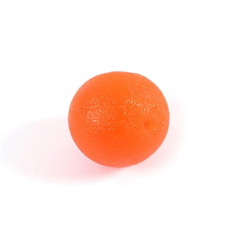 Silikon håndgripende ball håndgrep treningsball håndledd finger underarm trening stressball bærbart treningsutstyr: Sølv