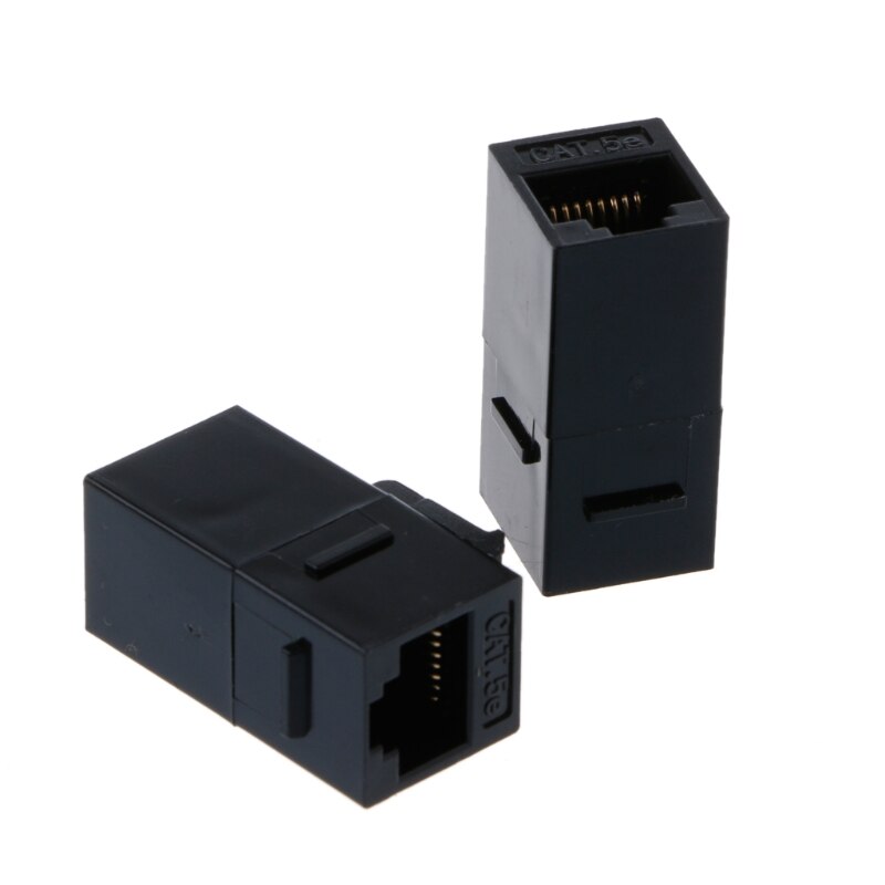 2 Pcs Unshielded Pass-through Module UTP Network Module RJ45 Connector Adapter X7JC