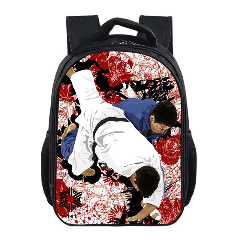 Judo aikido taekwondo rugzak kinderen schooltassen jongens meisjes schoolrugzak kinderen kleuterschooltas boekentas reistas: 13 judo 12