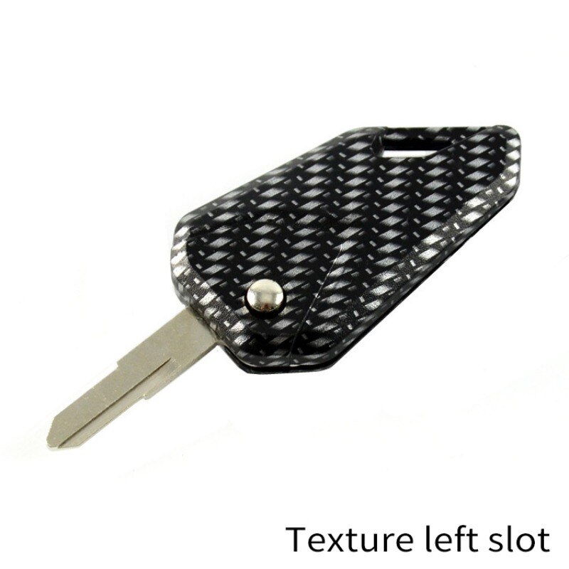 Motorcycle Key Blanks Separate Left/Right Slot Personality Aluminum alloy ABS DIY Keys Foldable Auto Pop-up Replacement Keys: Texture Right Slot