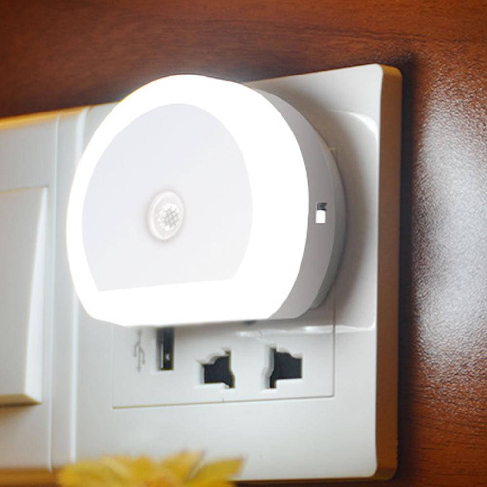 2 usb-uttag port väggkontakt lampa ljussensor kontroll led nattlampa 110v 220v eu us uk lampa barn vardagsrum sovrum belysning