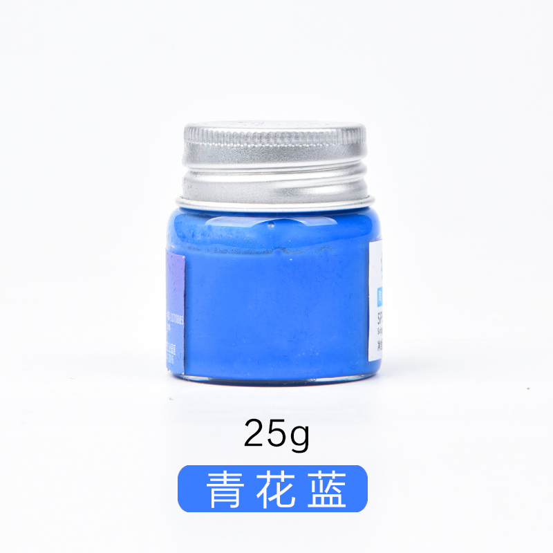 Pigmentos de colores de cerámica para pintura, herramientas de alfarería para pintura con bajo esmalte , pintados a mano, 25ML: Blue and white blue