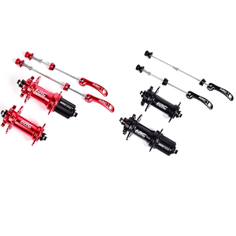 Eje de bicicleta ARC MT006 con 4 rodamientos sellados QR 100X9 135X10MM Set MTB Mountain buje de bicicleta con 28 agujeros