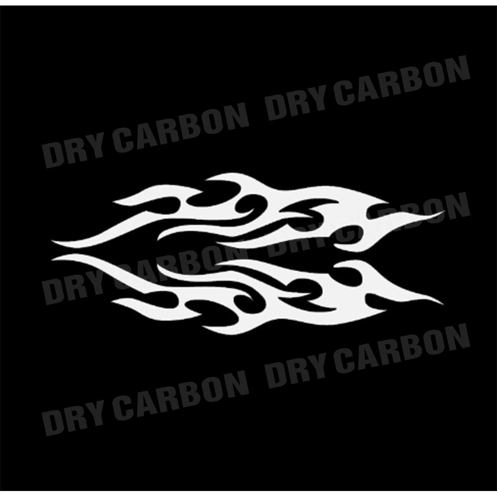 DIY Flame Vinyl Decal Sticker Waterproof For Car Motorcycle Gas Tank Waterproof Motorcycle Flame Sticker Kit Decals Universal: khaki