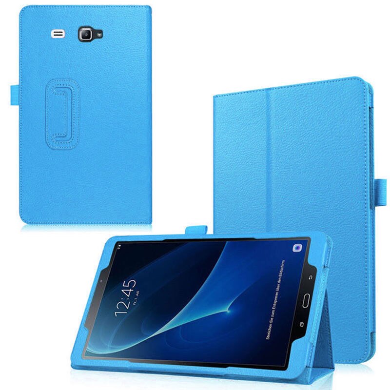 Funda magnética inteligente de cuero PU para Samsung Galaxy Tab A A6 , carcasa de 7 pulgadas con soporte, SM-T280, T285: Blue