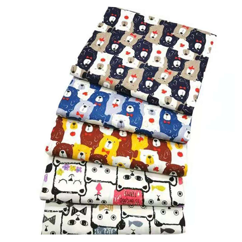 100% Cotton Fabric Printed Cloth Sewing Quilting Fabrics for Patchwork Needlework DIY Handmade Material 6/8pieces 50cmX50cm
