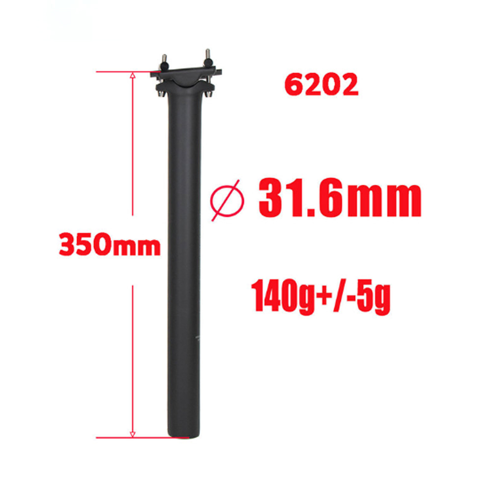 Ultralight Full Carbon Seat Post Road Bike Seat Mountain Bicycle Seatpost UD Black Length 350 / 400mm