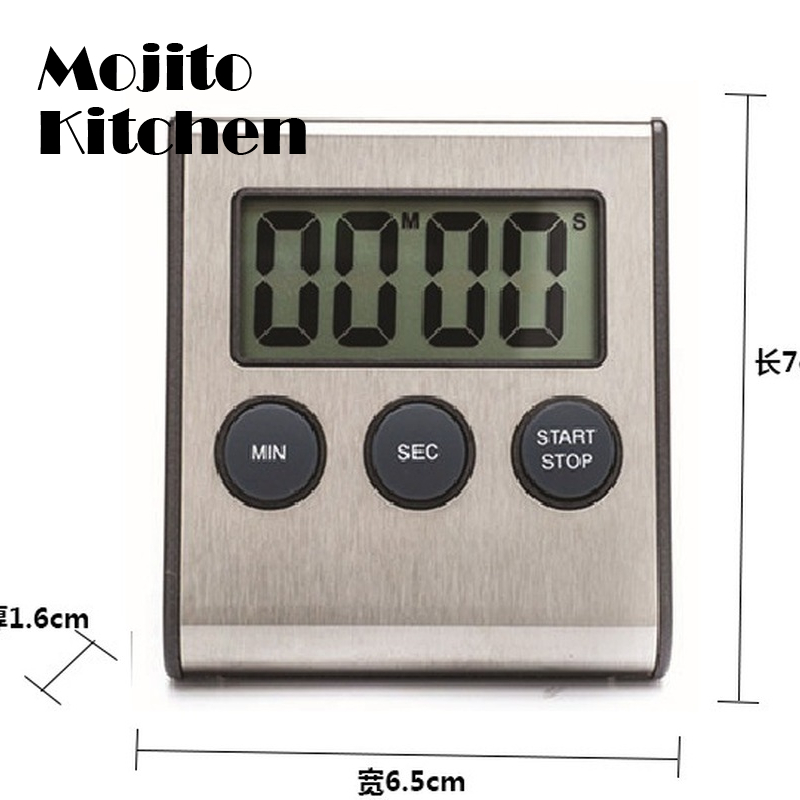 Multifunctional LCD Digital Screen Kitchen Countdown Timer Stopwatch Cooking Baking Alarm Reminder Magnet Clock with Stand