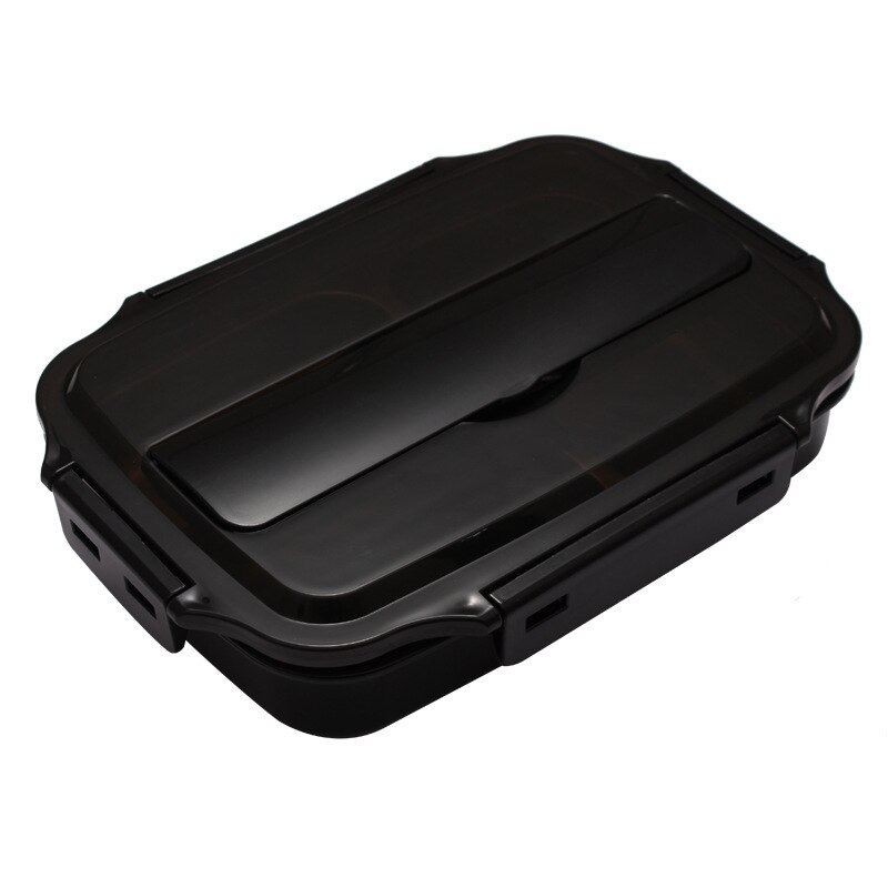 Bento Box 304 stainless steel insulated lunch box food container Capacity Office Lunchbox Kids Bento Box Heated Lunch box: black