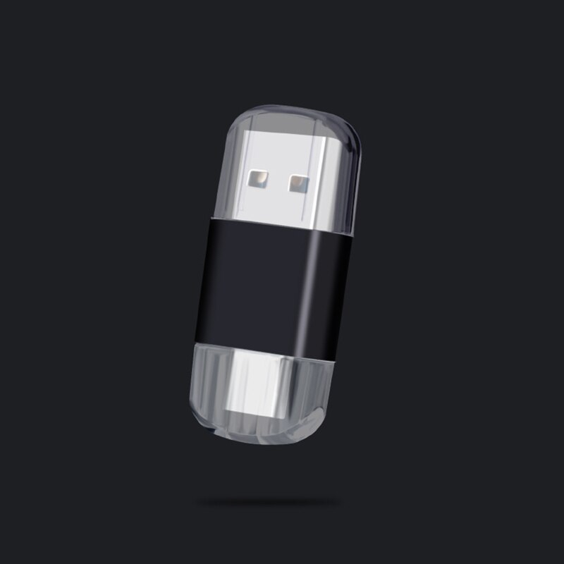 USB OTG Typ c Speicher Kartenleser Adapter Universal typ-c USB TF SD Kartenleser Für Telefon Computer laptop: black