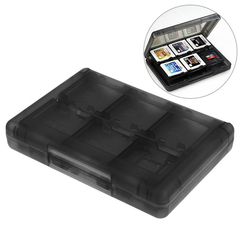 28 In 1 Game Card Case Houder Cartridge Box Voor Nintendo Ds 3DS Xl Ll Dsi Mt: Black