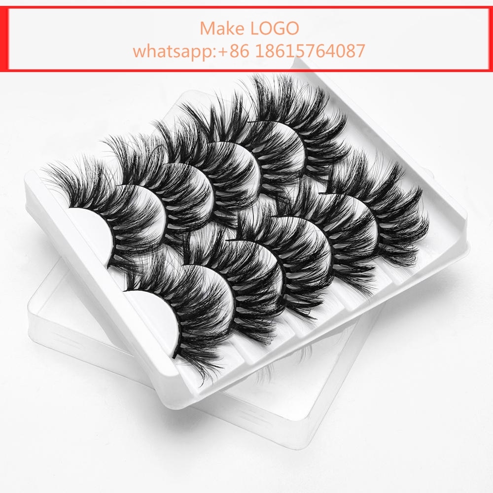 5Pairs 3D Nertsen Haar Valse Wimpers Natuurlijke/Dikke Lange Wimpers Piekerige Make-Up Beauty Extension Gereedschap Sexy Schapen