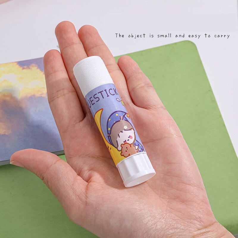 Yatniee 1pcs Cartoon Glue Stick Student Office Supplies Glue Stick High Viscosity Strong Hand DIY Children Glue Stick