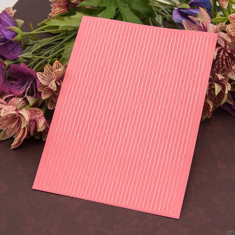 Plastic Embossing Folder Template DIY Scrapbook Photo Album Card Craft Stripe