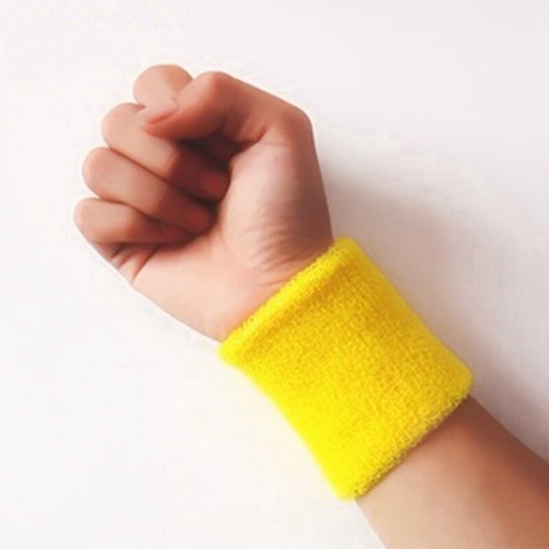 1PCS Colorful Cotton Unisex Sport Sweatband Wristband Wrist Protector Running Badminton Basketball Brace Terry Cloth Sweat Band: YW