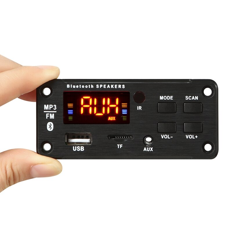 Dc12v trådløs bluetooth  mp3 wma usb / sd / fm / aux dekoder bordplate o modul farge sn  mp3 spiller til biltilbehør