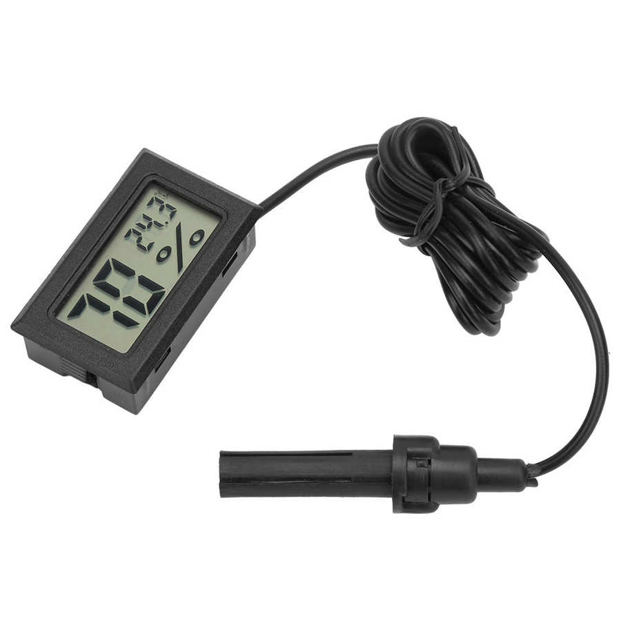 High Mini Digital Humidity Thermometer with Probe 1 5m Line